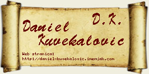 Daniel Kuvekalović vizit kartica